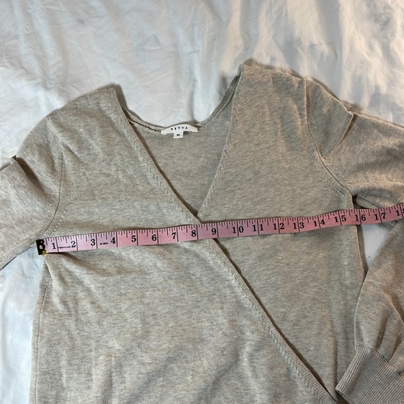 Vetta Organic Cotton Wrap Sweater - Picture 6 of 14